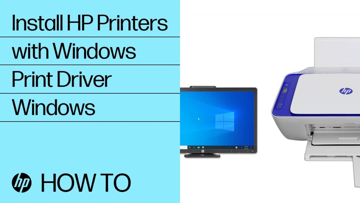 HP printer setup (Windows built-in driver)  HP® Support