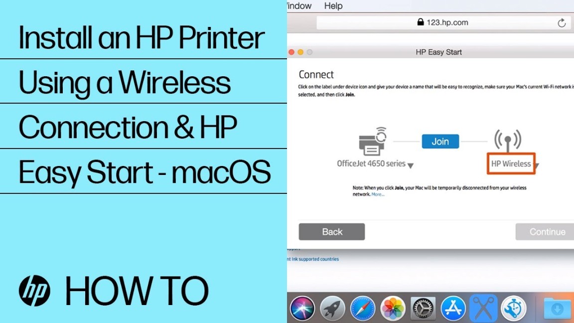 Install an HP Printer Using a Wireless Connection & HP Easy Start - macOS   HP Printers  HP Support