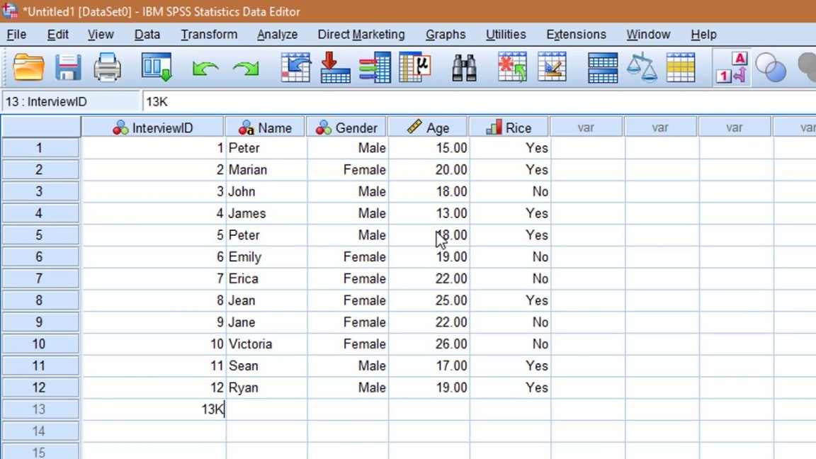 Learn SPSS in  minutes